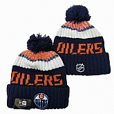 Edmonton Oilers Team Logo Knit Hat YD (1)